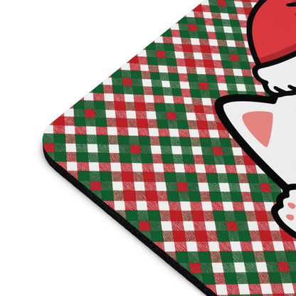Santa Paws & Candy Cane Checks  Mouse Pad
