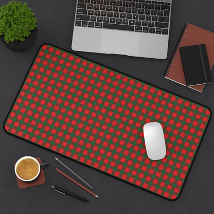 Santa's Plaid Gaming Pad & Desk Mat