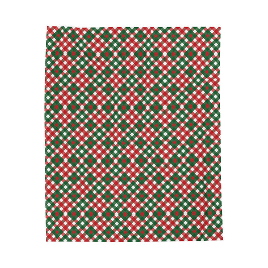 Candy Cane Christmas | Plush Blanket