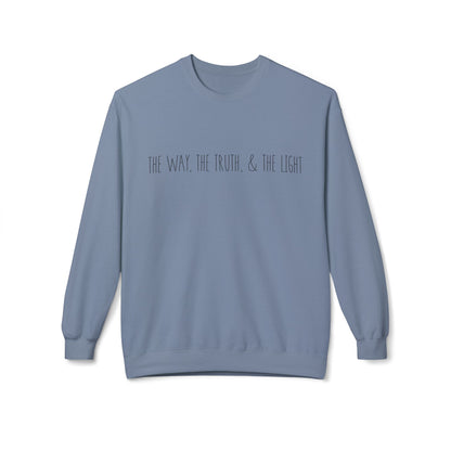 The Way, The Truth & The Light | Cozy Crewneck Sweatshirt