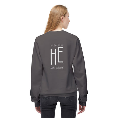 HE Shines Brighter | Cozy Crewneck Sweatshirt