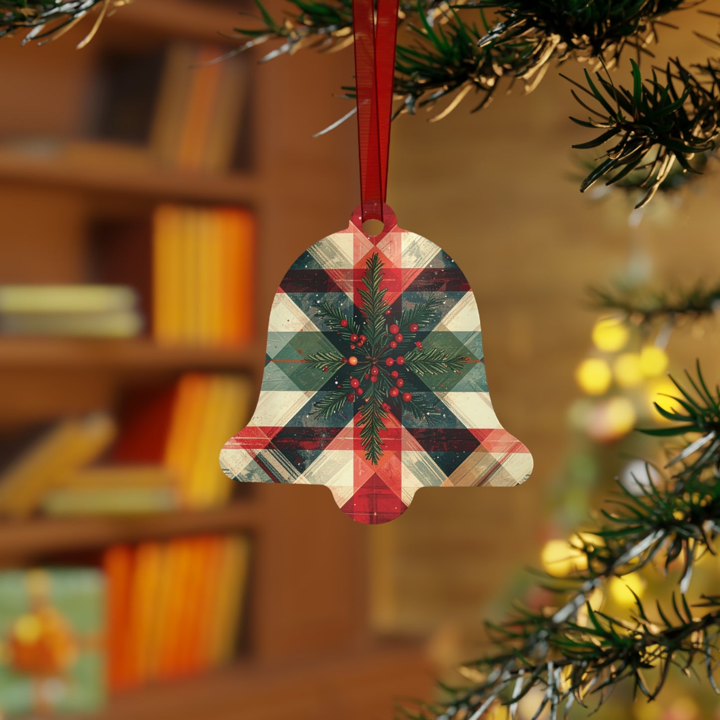 Mistletoe Magic Metal Ornament