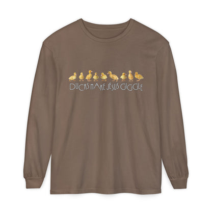 Ducks Make Jesus Giggle | Soft Sleeved Tee