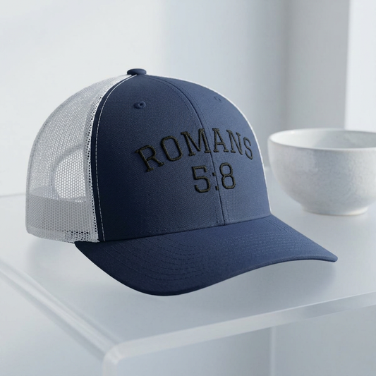 Romans 5:8, Trucker Hat