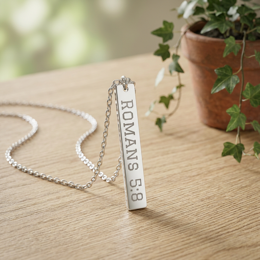 Romans 5:8, Necklace