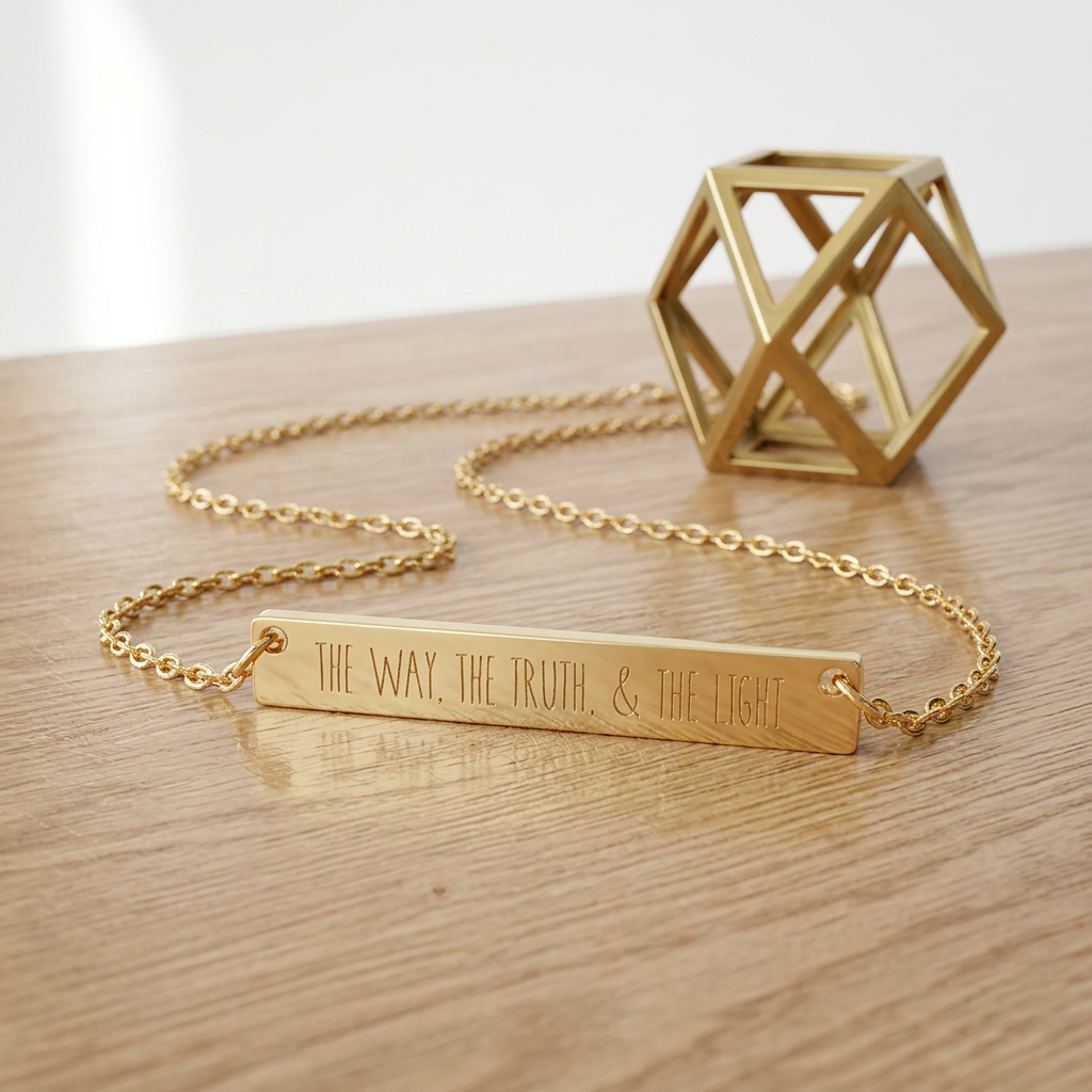 The Wayfinder, Horizontal Bar Necklace