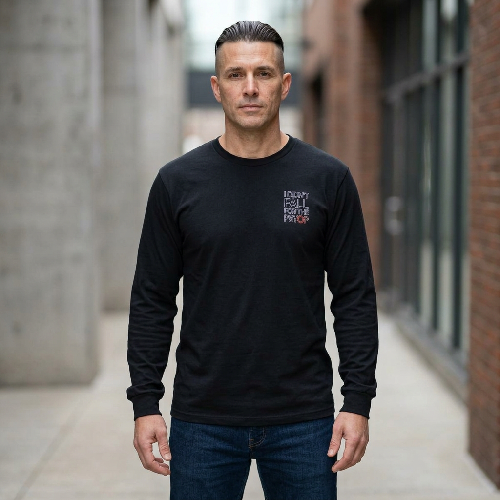 I DIDN'T FALL FOR THE PSYOP, Sleeved Tee