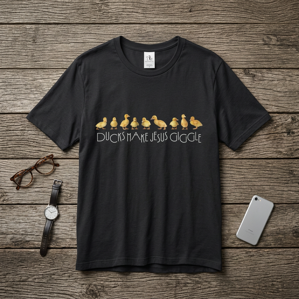Ducks Make Jesus Giggle, Soft Tee