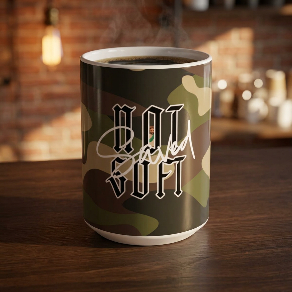Saved Not Soft, Mug