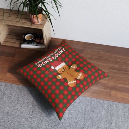 Mr. Frosty Crumbs Christmas Floor Pillow