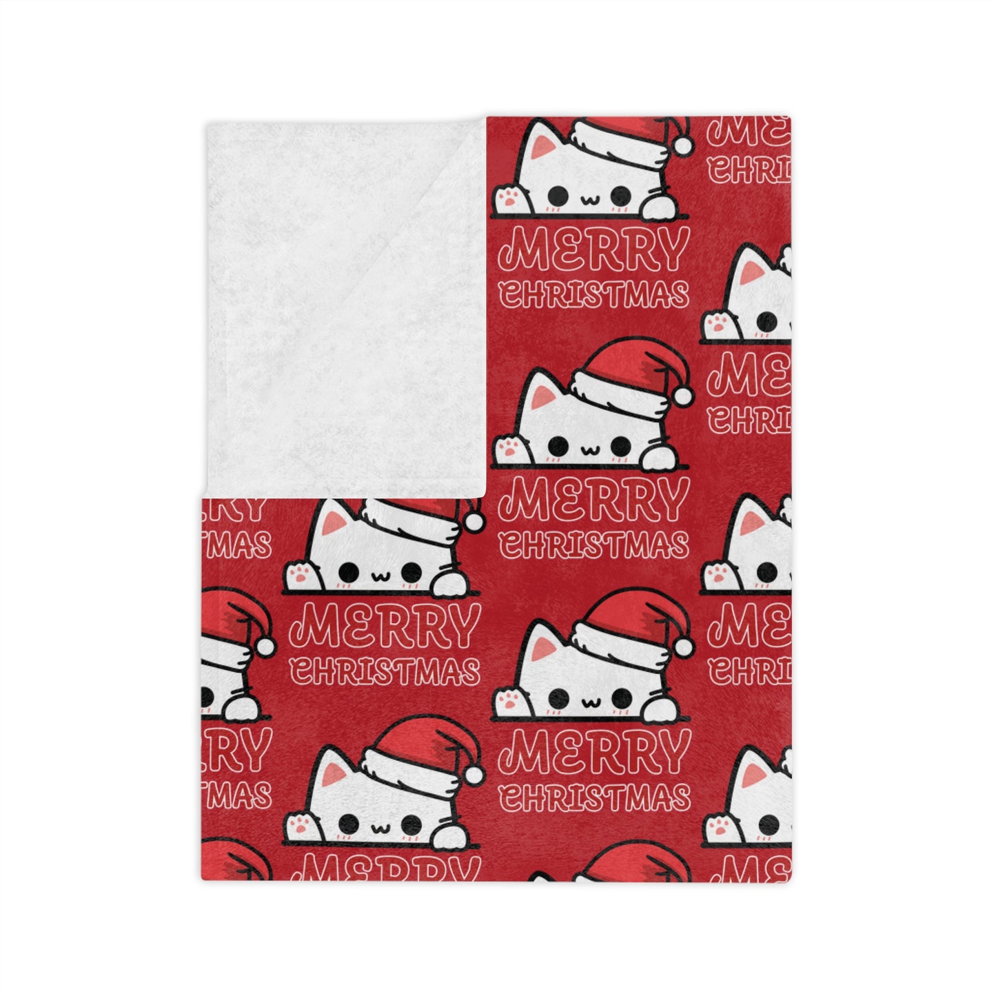 Santa Paws, Velveteen Fleece Blanket