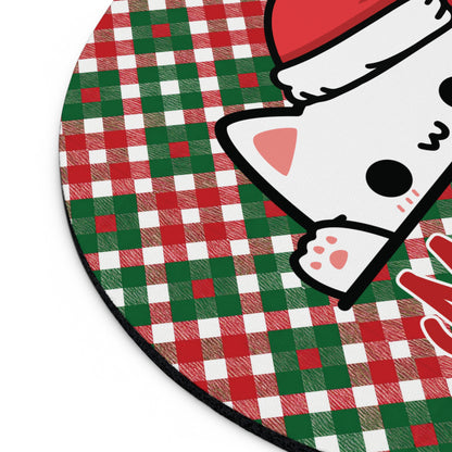 Santa Paws & Candy Cane Checks  Mouse Pad