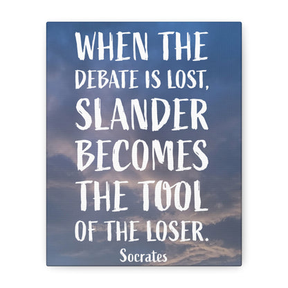 Debates Socrates | Canvas Print
