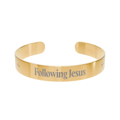 Following Jesus | Faith & Strength Cuff Bracelet