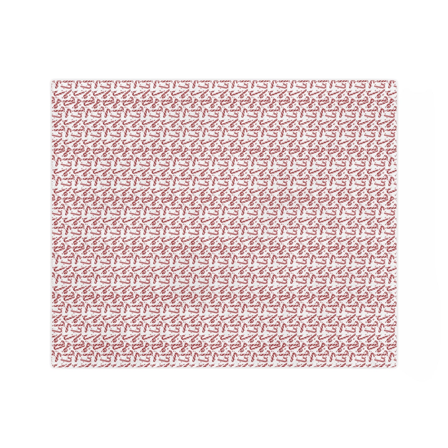 Candy Cane Dreams, Velveteen Fleece Blanket