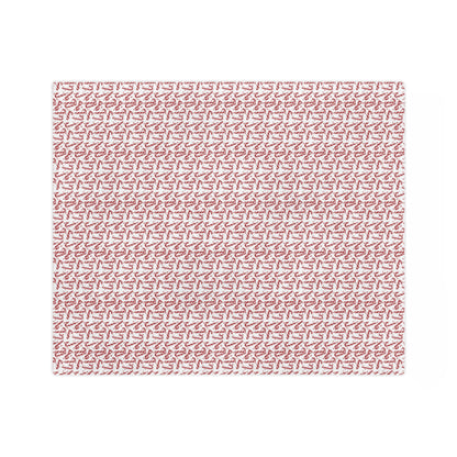 Candy Cane Dreams, Velveteen Fleece Blanket