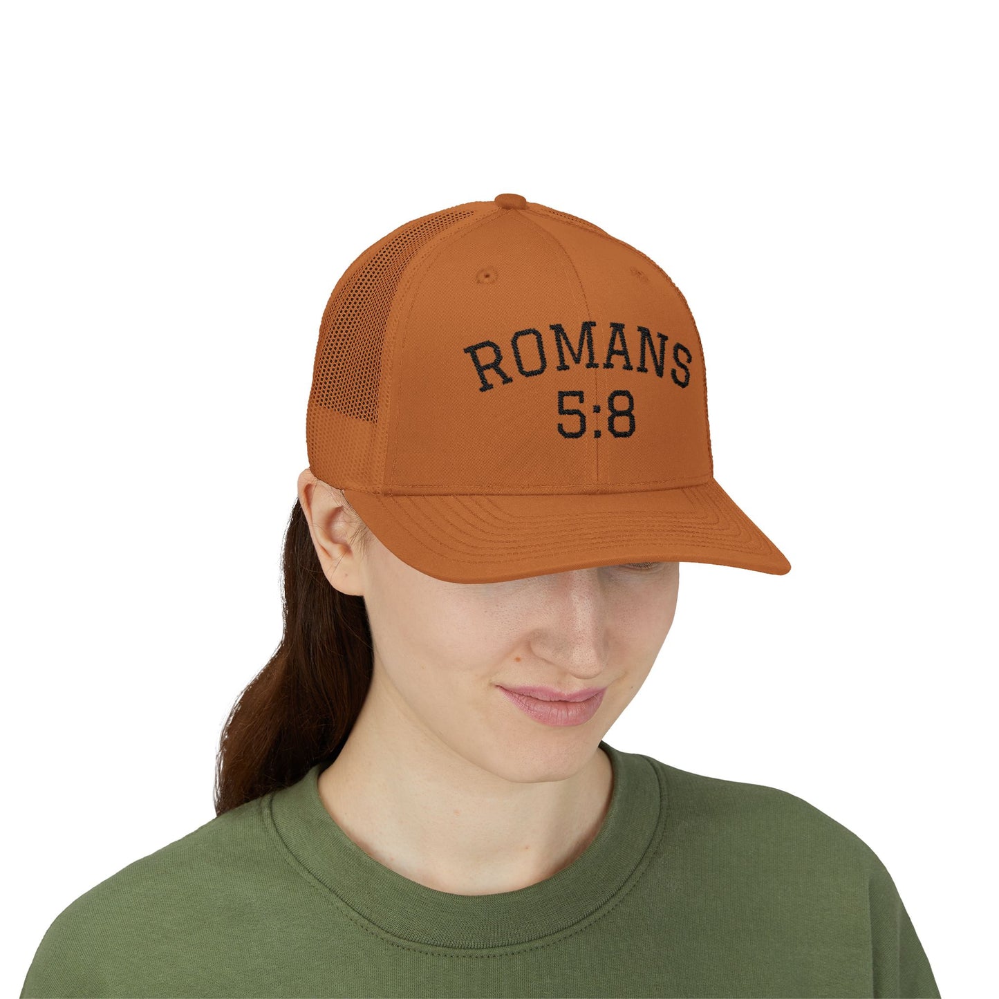 Romans 5:8 | Trucker Hat