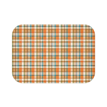 Golden Glen | Cozy Plaid Bath Mat