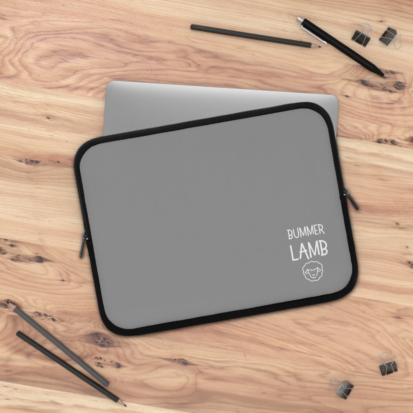 Bummer Lamb | Grey Protective Case for Laptops and Tablets