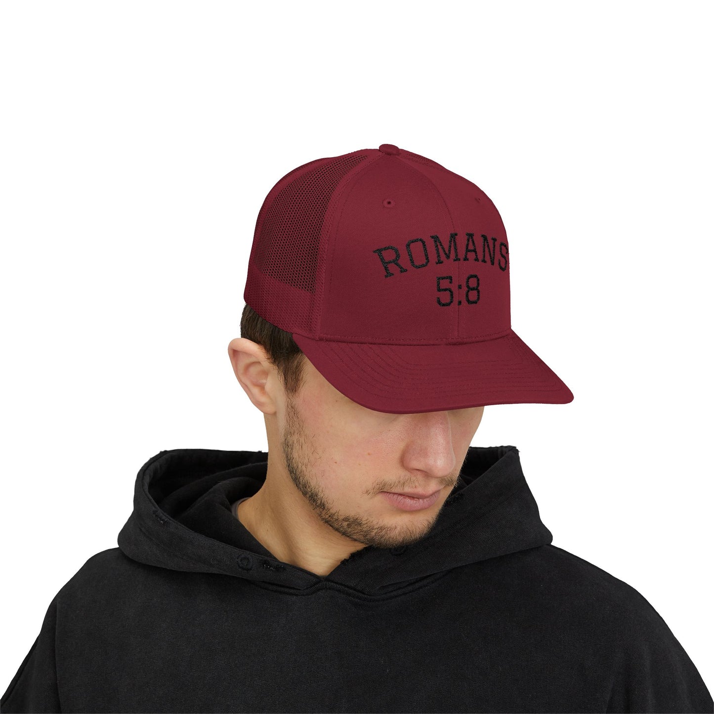 Romans 5:8 | Trucker Hat