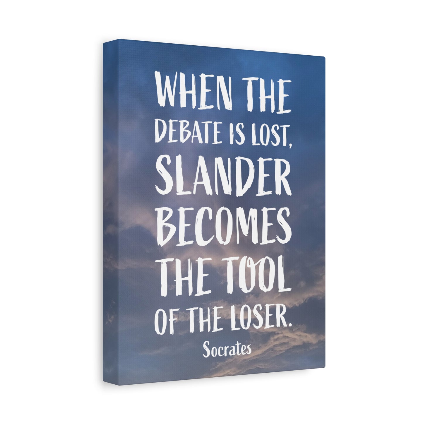 Debates Socrates, Canvas