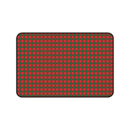 Santa's Plaid Gaming Pad & Desk Mat