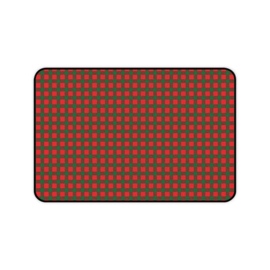 Santa's Plaid Gaming Pad & Desk Mat