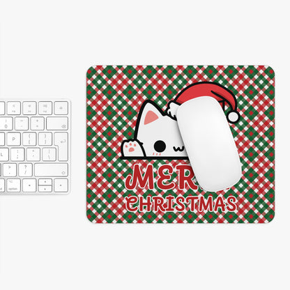 Santa Paws & Candy Cane Checks  Mouse Pad