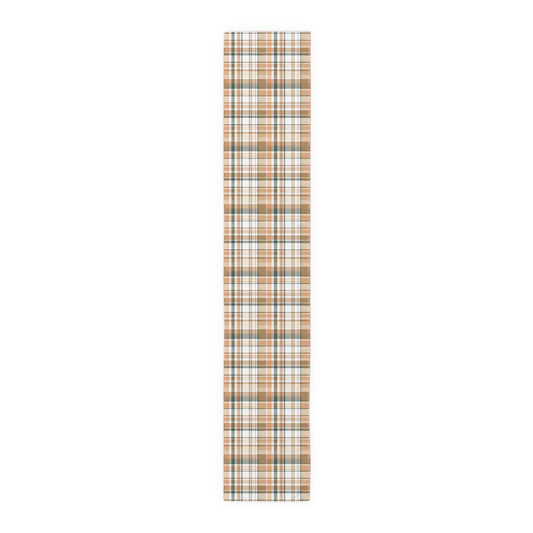 Harvest Plaid | Beige & Sage Table Runner