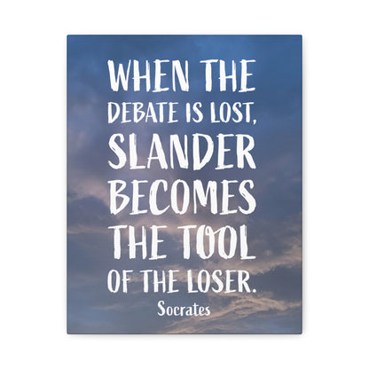 Debates Socrates | Canvas Print