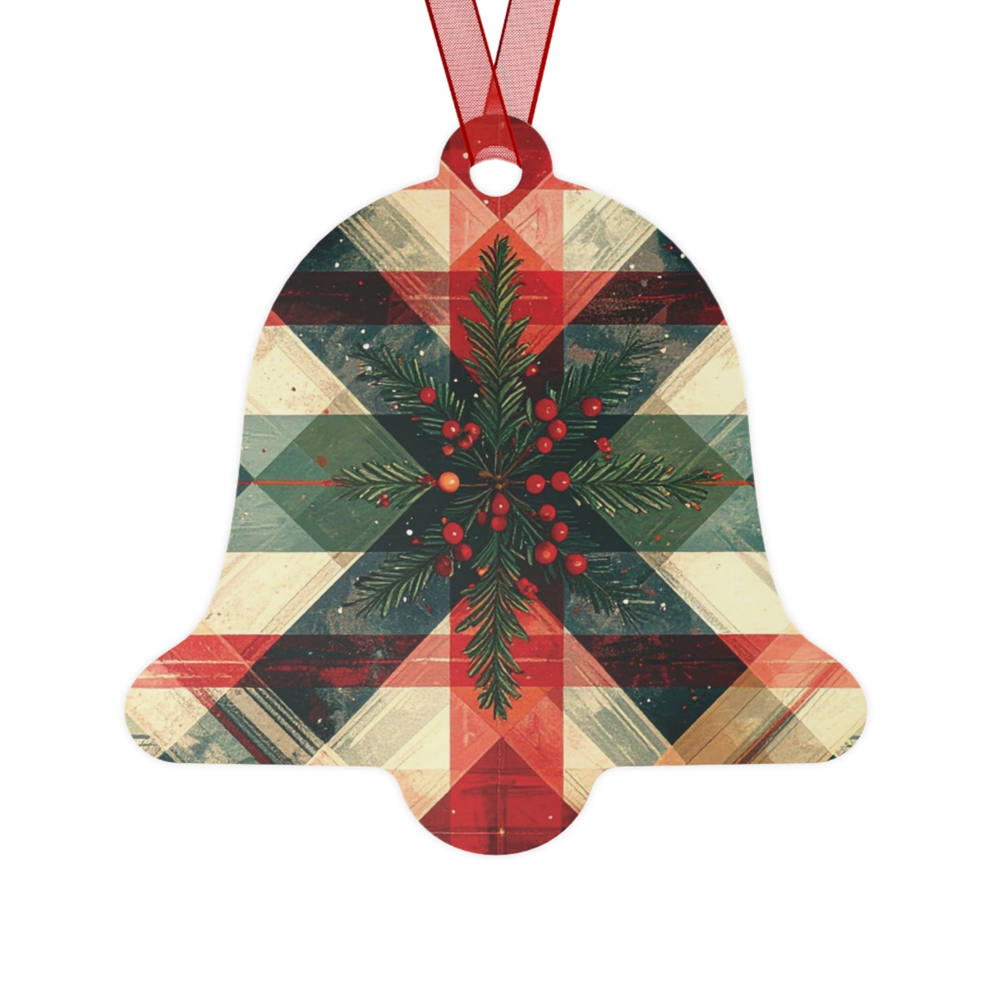 Mistletoe Magic Metal Ornament