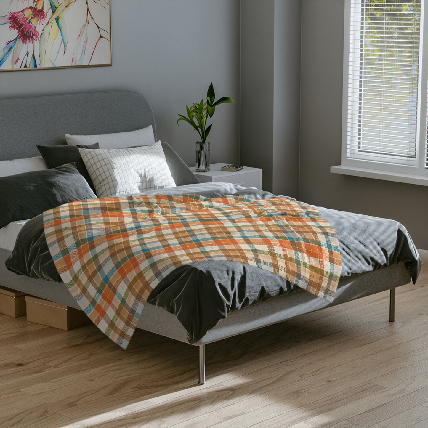 Golden Glen | Velveteen Fleece Blanket