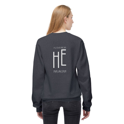 HE Shines Brighter | Cozy Crewneck Sweatshirt
