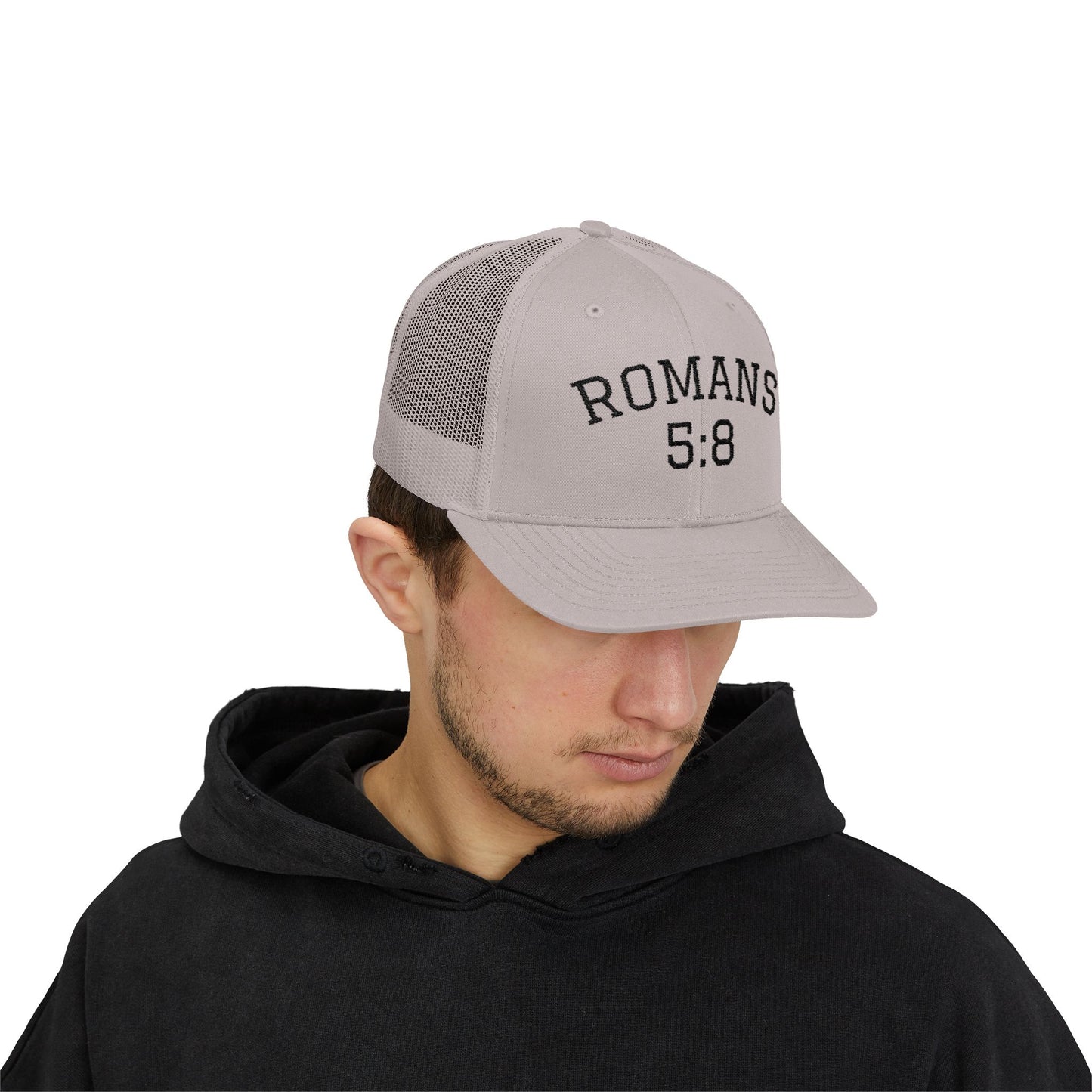 Romans 5:8 | Trucker Hat