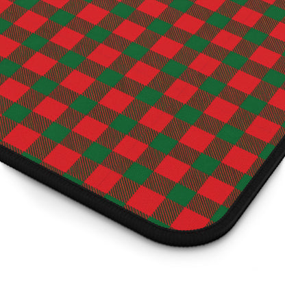Santa's Plaid Gaming Pad & Desk Mat