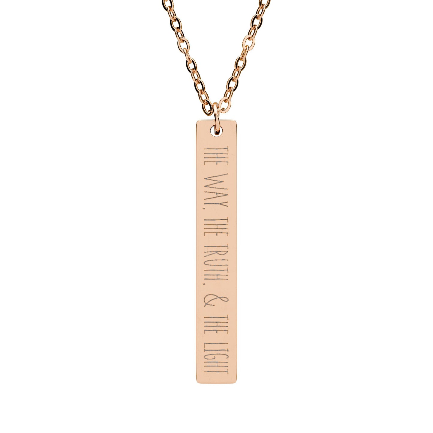 The Trinity Bar | Vertical Bar Necklace