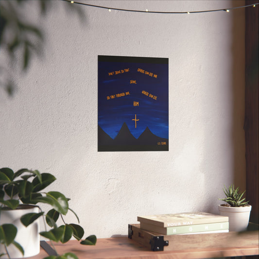Shine For Him | Poster Print Of Original Painting
