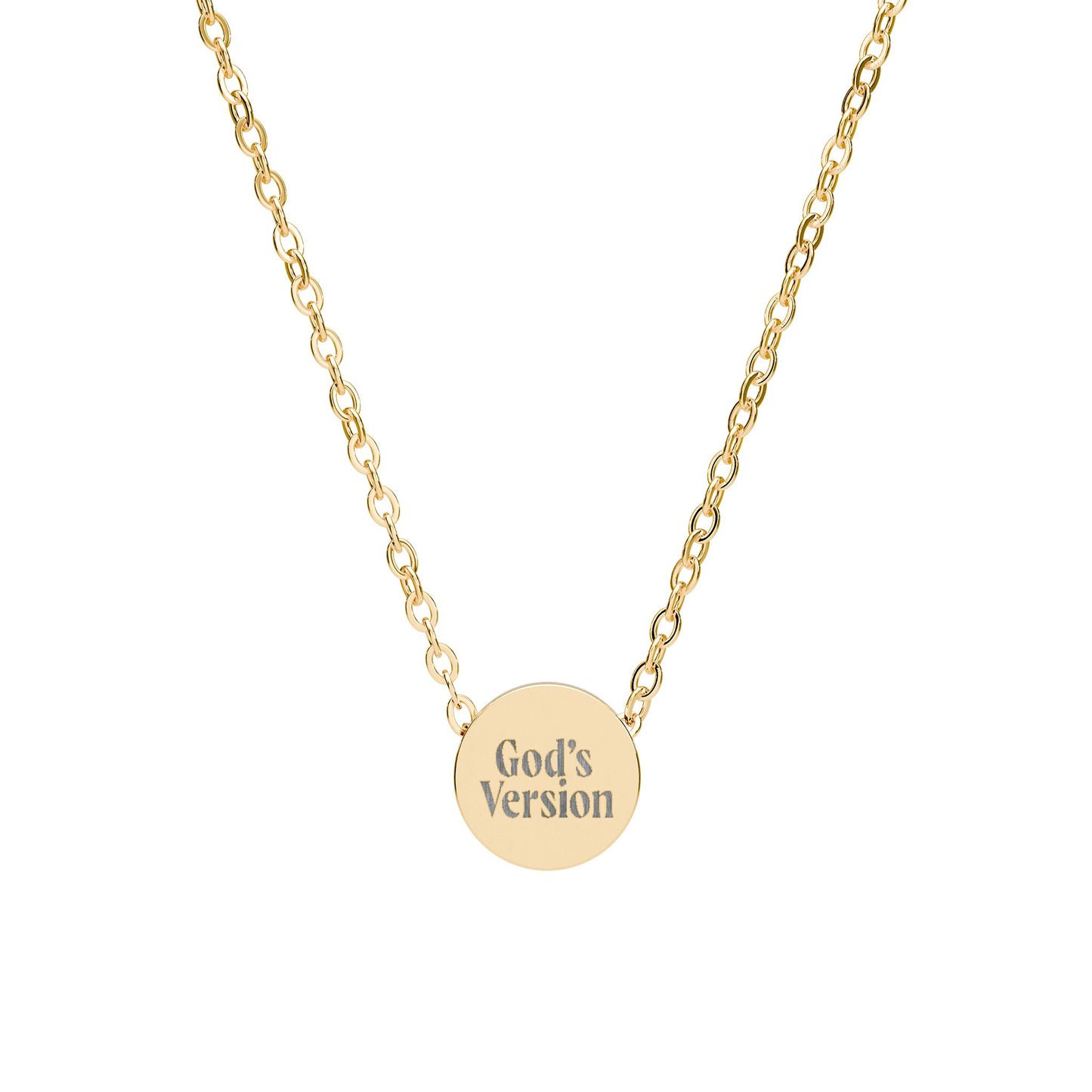 'God's Version' | Engraved Necklace