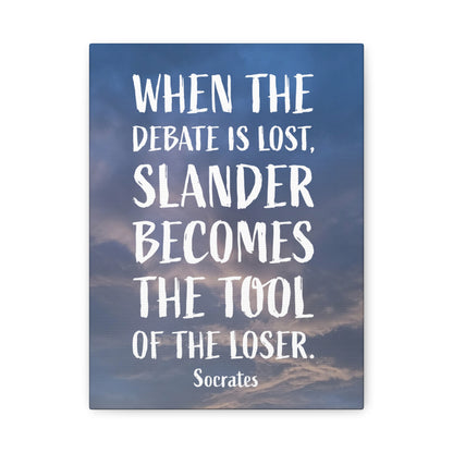 Debates Socrates | Canvas Print