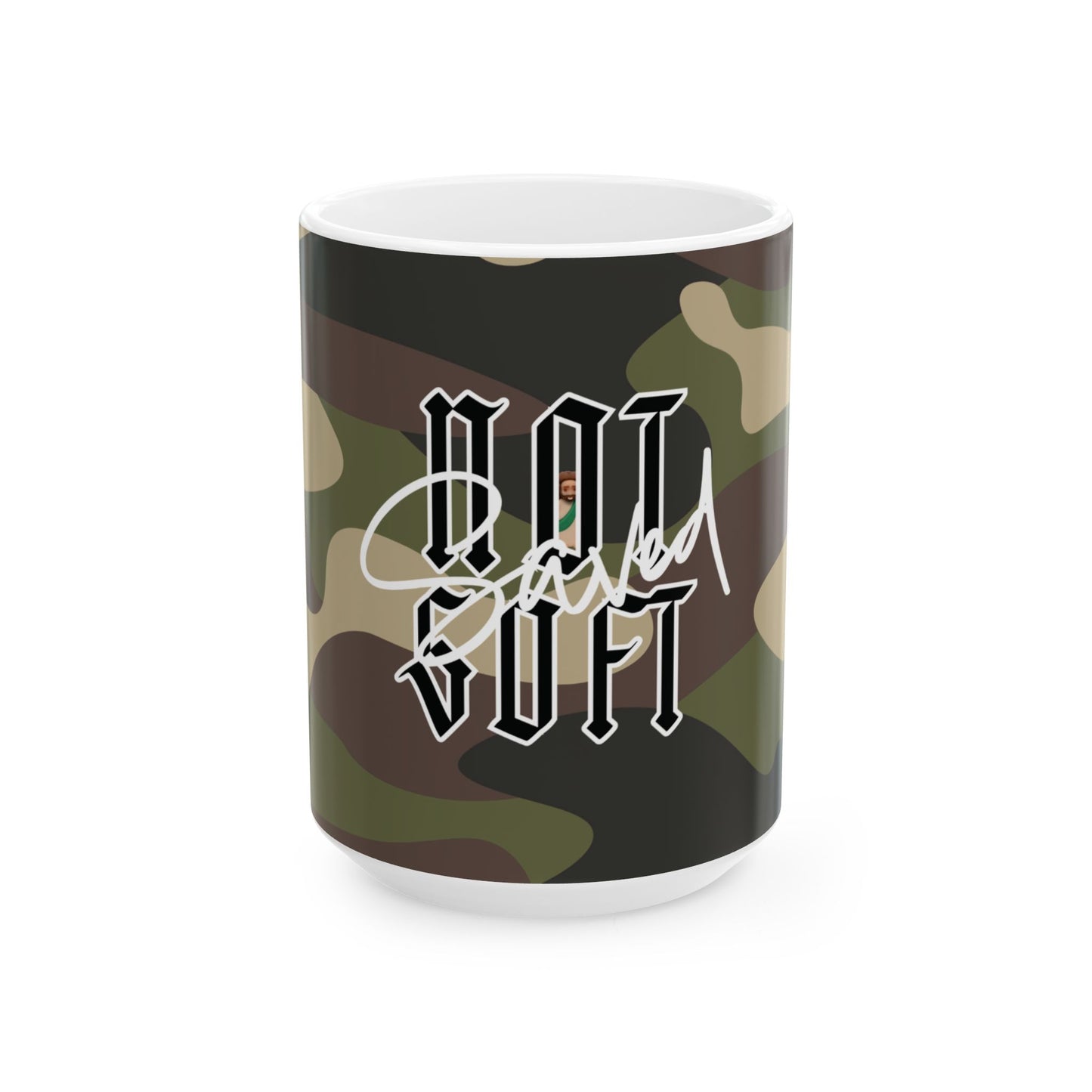 Saved Not Soft, Mug