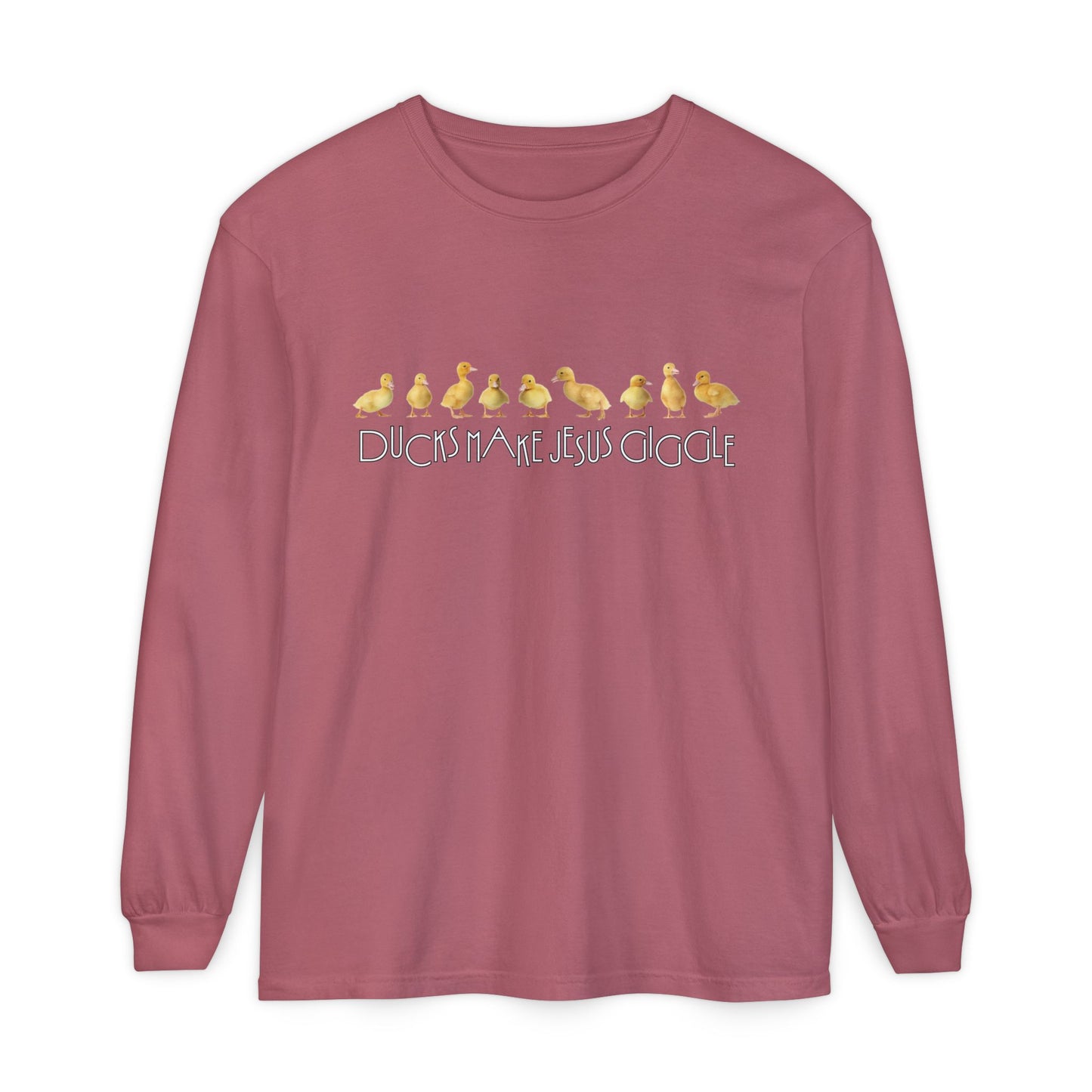 Ducks Make Jesus Giggle, Sleeved Tee