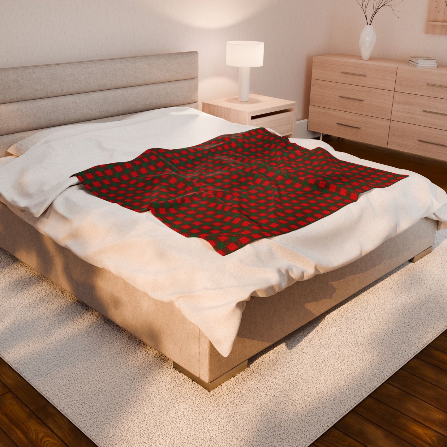 Santa Plaid | Holiday Plush Throw