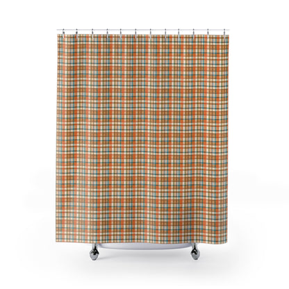 Golden Glen Shower Curtain | Cozy Bathroom Decor