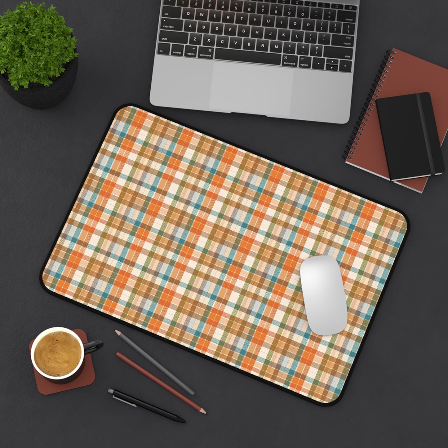 Golden Glen Plaid | Gaming Pad/Desk Mat