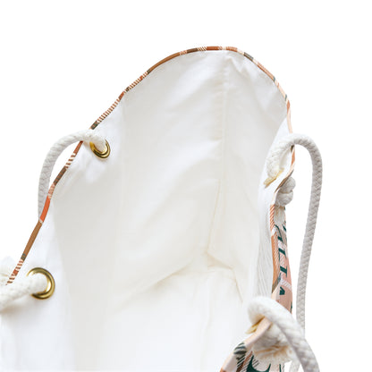 Go Where You Feel Most Alive | Plaid Weekender Bag