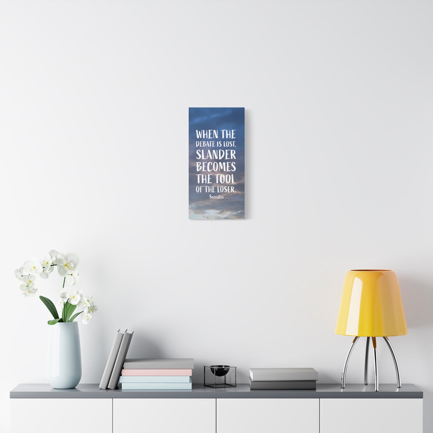 Debates Socrates, Canvas