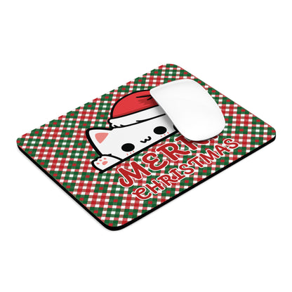 Santa Paws & Candy Cane Checks  Mouse Pad