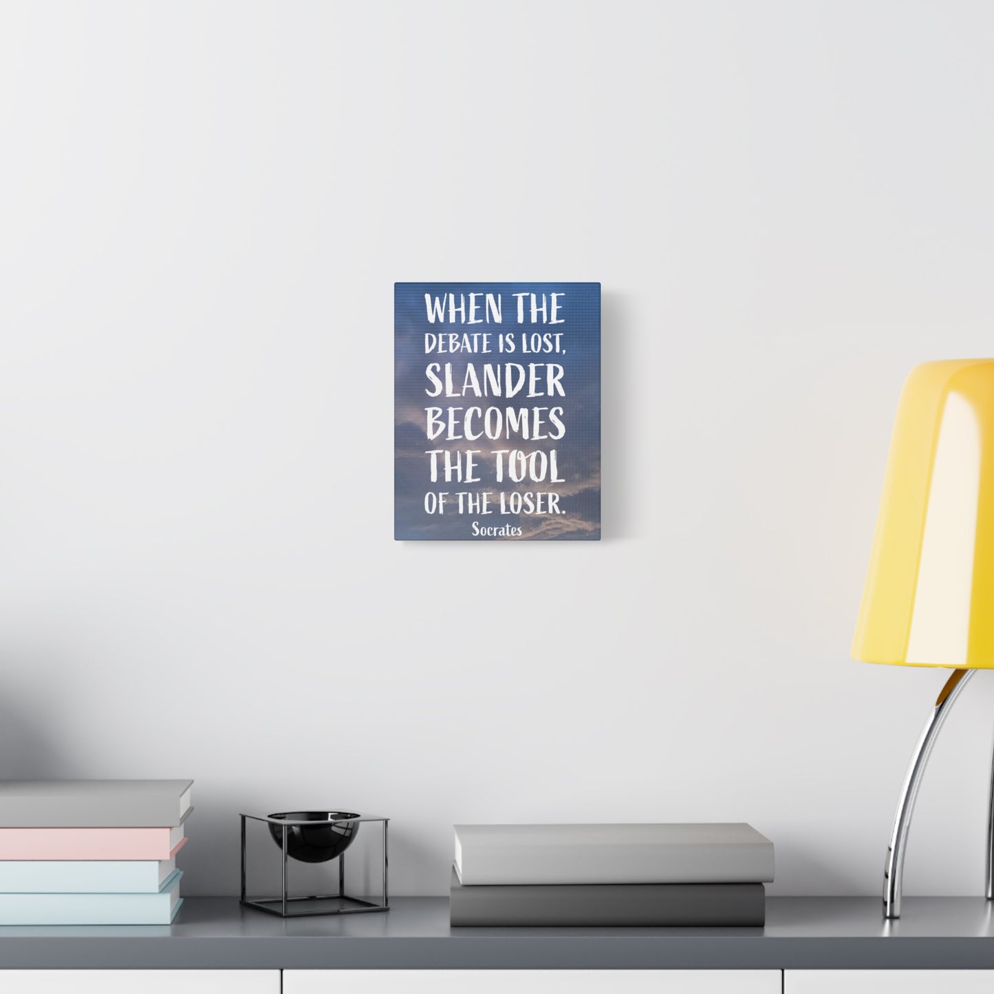 Debates Socrates, Canvas