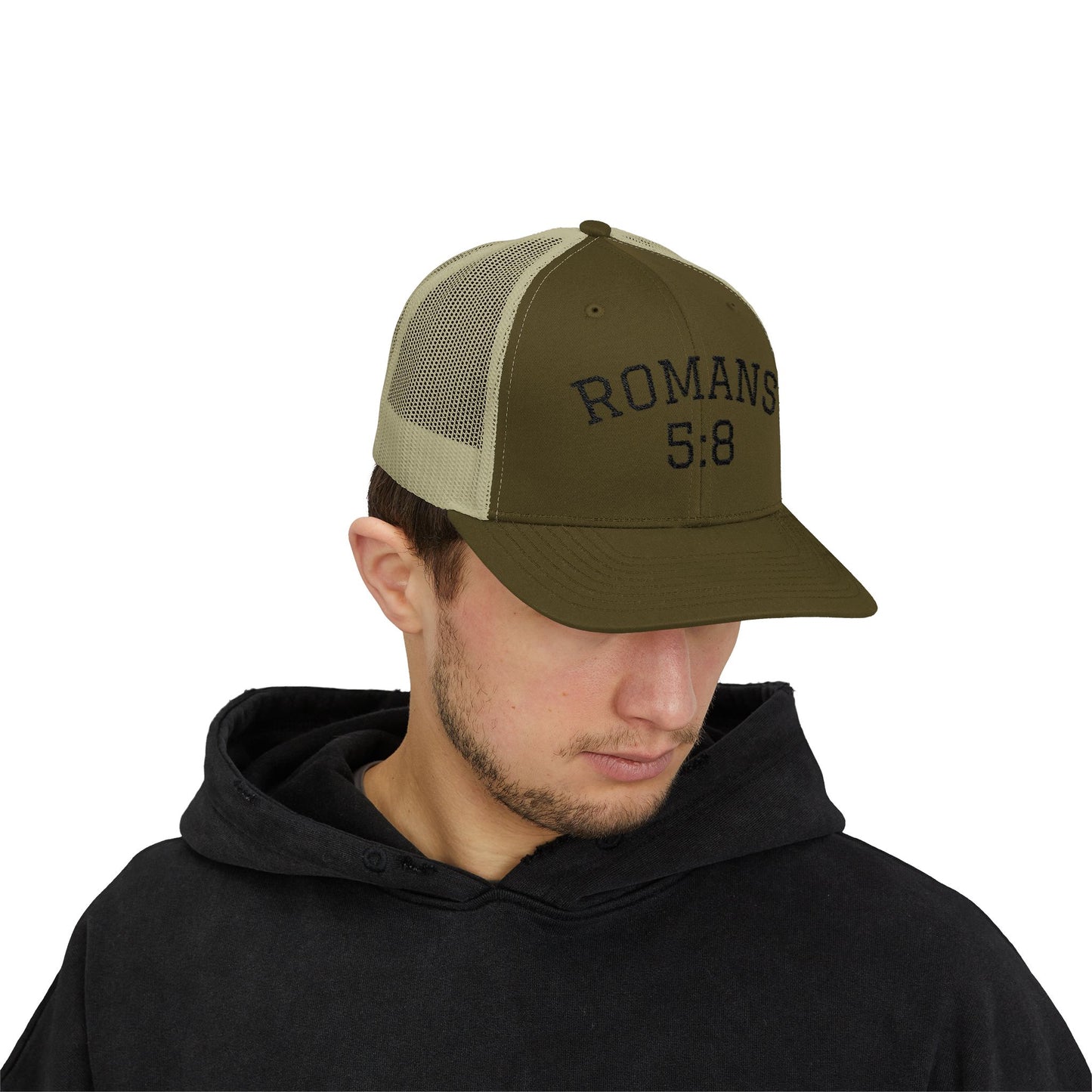 Romans 5:8 | Trucker Hat
