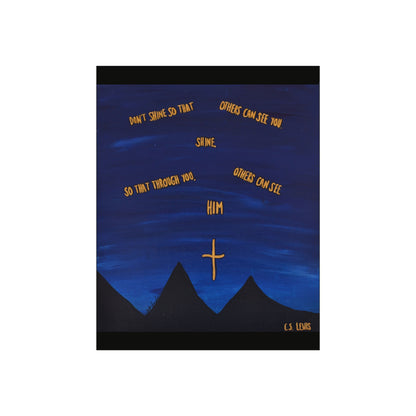 Shine For Him | Poster Print Of Original Painting